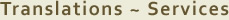 Translations - Services
